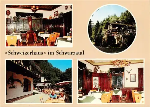 AK / Ansichtskarte  Schwarzburg_Rudolstadt_Thueringen HO Kommissionsgaststaette Schweizerhaus Gastraeume Terrasse