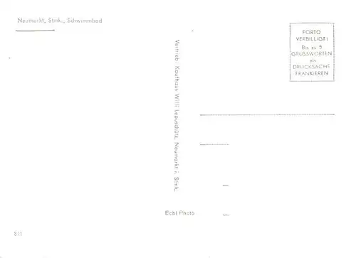AK / Ansichtskarte  Neumarkt_Steiermark Schwimmbad