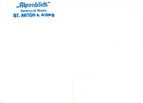 AK / Ansichtskarte 73960241 St_Anton_Arlberg_AT Gaestehaus Pension Alpenblick