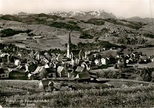 AK / Ansichtskarte  Rehetobel Panorama Blick gegen Saentis Appenzeller Alpen