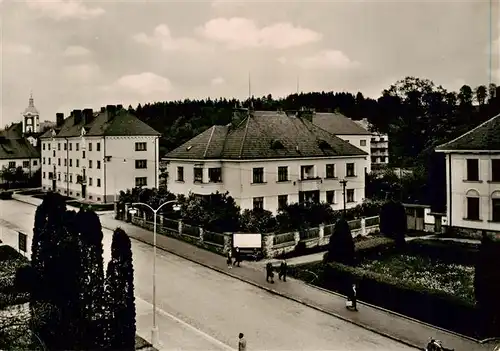 AK / Ansichtskarte  Kamenice_nad_Lipou_Kamnitz_an_der Linde_CZ Nadrazni ulice