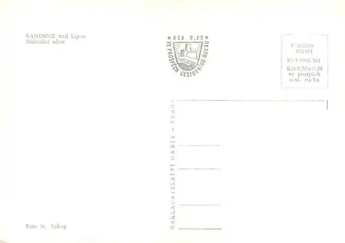 AK / Ansichtskarte  Kamenice_nad_Lipou_Kamnitz_an_der Linde_CZ Nadrazni ulice