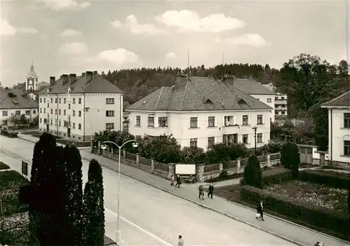 AK / Ansichtskarte  Kamenice_nad_Lipou_Kamnitz_an_der Linde_CZ Nadrazni ulice