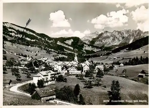 AK / Ansichtskarte  Ennetbuehl_SG Panorama Blick gegen Saentis Appenzeller Alpen