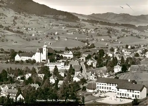 AK / Ansichtskarte  Nesslau_Toggenburg_SG Stadtpanorama mit Kirche