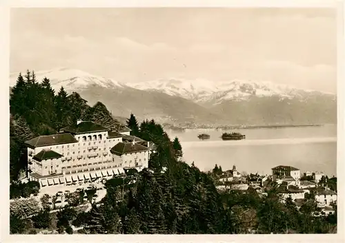 AK / Ansichtskarte  Brissago_Lago_Maggiore_TI Hotel Brenscino Ferienheim des Schweiz. Eisenbahner Verbandes
