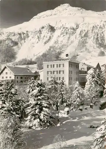 AK / Ansichtskarte  Samaden Golf-Hotel des Alpes Winterlandschaft Alpen