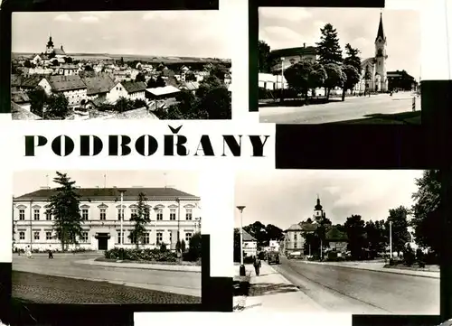 AK / Ansichtskarte  Podborany_CZ Stadtpanorama Motive Stadtzentrum Kirche