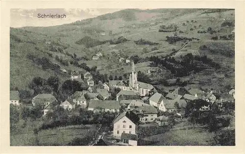 AK / Ansichtskarte  Schnierlach_Lapoutroie_68_Haut-Rhin Ansicht mit Kirche