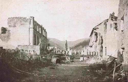 AK / Ansichtskarte  Steinbach_68_Haut-Rhin Rue Principale Kriegsschauplatz 1. Weltkrieg