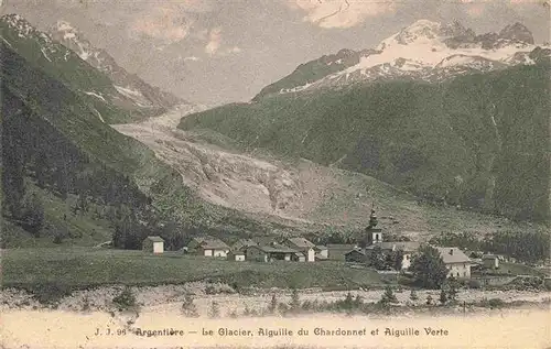 AK / Ansichtskarte  Argentiere_74_Haute-Savoie Glacier Aiguille du Chardonnet et Aiguille Verte