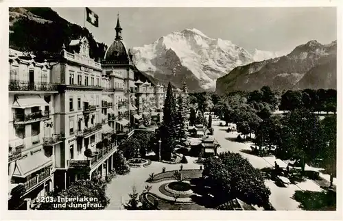 AK / Ansichtskarte  INTERLAKEN_BE mit Jungfrau