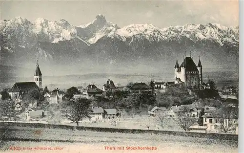 AK / Ansichtskarte  THUN_BE mit Stockhornkette