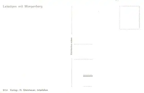 AK / Ansichtskarte  Leissigen_Thunersee_BE mit Morgenberg