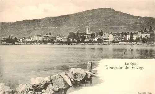 AK / Ansichtskarte  Vevey_VD Le Quai