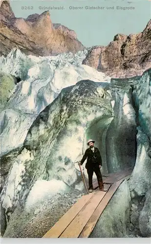 AK / Ansichtskarte  Grindelwald_BE Oberer Gletscher und Eisgrotte