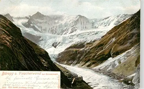 AK / Ansichtskarte  Baeregg_Grindelwald_BE mit Viescherwand bei Grindelwald