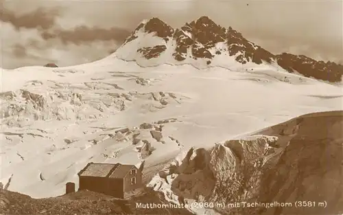 AK / Ansichtskarte  Tschingelhorn_3576m_BE Matterhornhuette mit Tschingelhorn