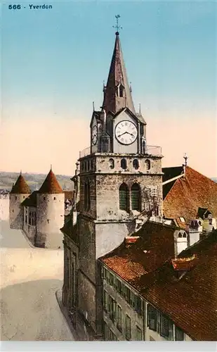 AK / Ansichtskarte  Yverdon-les-Bains_VD Eglise