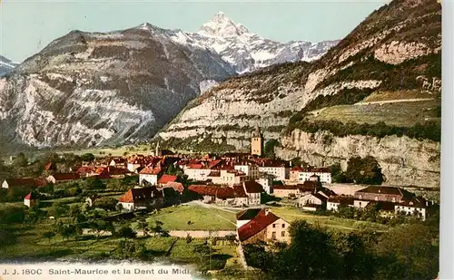 AK / Ansichtskarte  Saint_Maurice_VS et la Dent du Midi