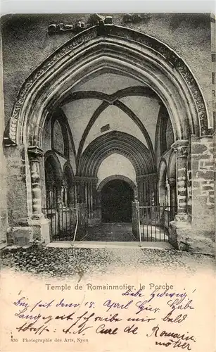 AK / Ansichtskarte  Romainmotier Temple de Romainmotier le Parche