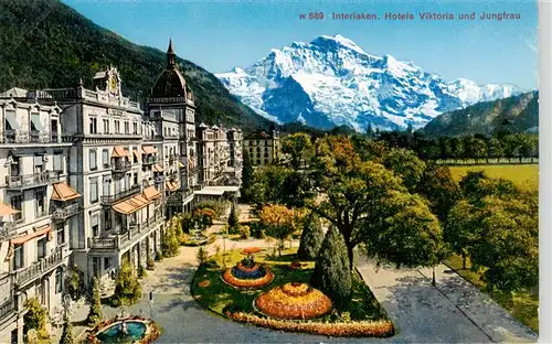 AK / Ansichtskarte  INTERLAKEN_BE Hotels Viktoria und Jungfrau