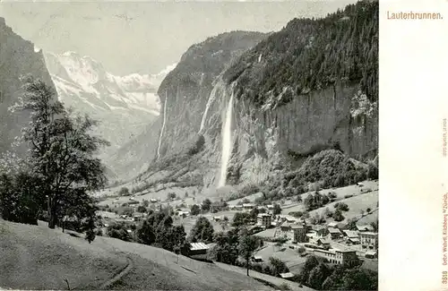 AK / Ansichtskarte  Lauterbrunnen_BE Wasserfall Panorama