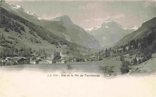 AK / Ansichtskarte  Sixt-Fer-a-Cheval_74_Haute-Savoie Panorama Pic de Tanneverge Alpes
