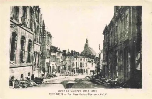AK / Ansichtskarte  VERDUN__55_Meuse Rue Saint Pierre Grande Guerre 1914-1918 Westlicher Kriegsschauplatz 1. Weltkrieg