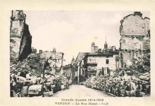 AK / Ansichtskarte  VERDUN__55_Meuse Rue Mazel Grande Guerre 1914-1918 Westlicher Kriegsschauplatz 1. Weltkrieg