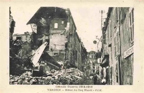 AK / Ansichtskarte  VERDUN__55_Meuse Hôtel du Coq Hardi Grande Guerre 1914-1918 Westlicher Kriegsschauplatz 1. Weltkrieg