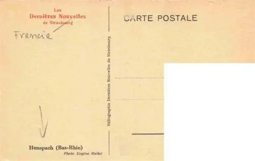 AK / Ansichtskarte  Hunspach_67_Bas-Rhin Dorfpartie