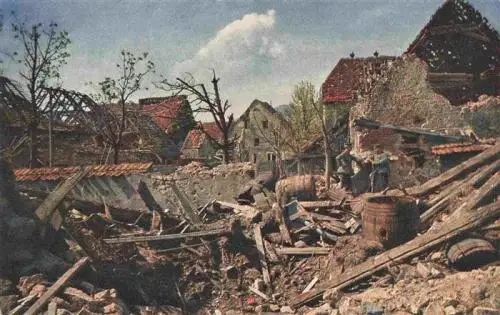 AK / Ansichtskarte  Uffholz_Uffholtz_68_Alsace Truemmer Kriegsschauplatz 1. Weltkrieg