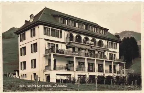 AK / Ansichtskarte  Chateau-d_Oex_VD Hôpital Krankenhaus