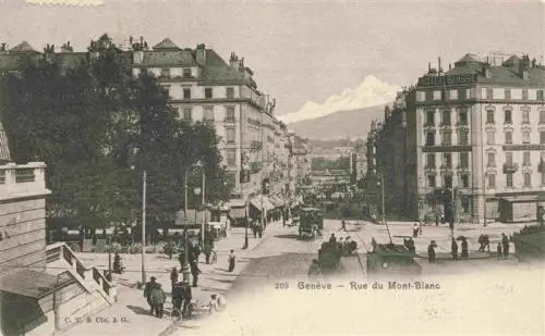 AK / Ansichtskarte  GENEVE_Genf_GE Rue du Mont Blanc