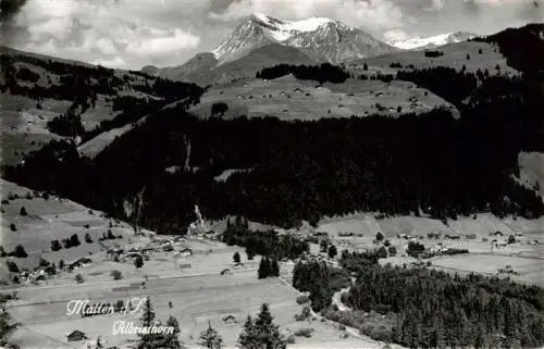 AK / Ansichtskarte  Matten_Simmental Fliegeraufnahme mit Albristhorn