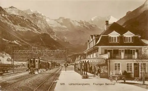 AK / Ansichtskarte  Frutigen_BE Loetschbergbahn Bahnhof