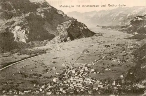 AK / Ansichtskarte  Meiringen_BE mit Brienzersee und Rothornkette