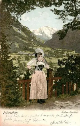 AK / Ansichtskarte  INTERLAKEN_BE Jungfrau von Rugenhuegel