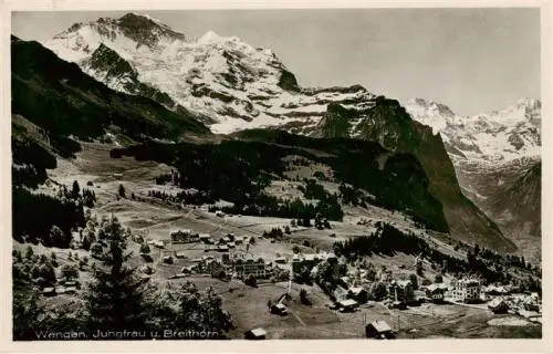 AK / Ansichtskarte  Wengen__BE Jungfrau und Breithorn