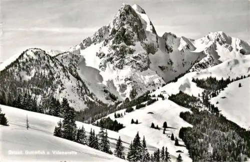 AK / Ansichtskarte  Gstaad_Saanen_BE Gummfluh und Videmanette