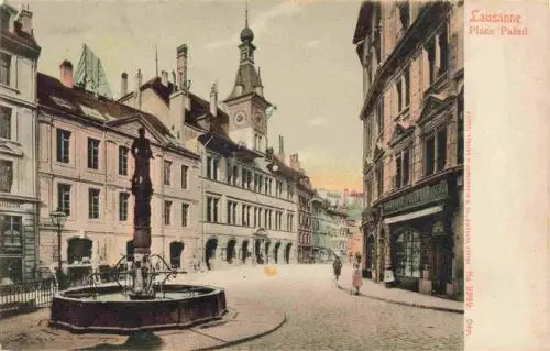 AK / Ansichtskarte  LAUSANNE_VD Place Palud Fontaine