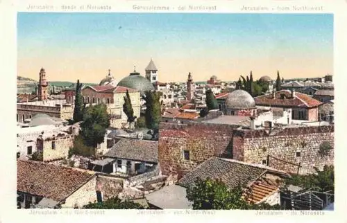 AK / Ansichtskarte  Jerusalem__Yerushalayim_Israel Stadtpanorama von Nord-West