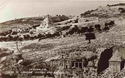AK / Ansichtskarte 73960941 Jerusalem__Yerushalayim_Israel Tombs of Absalon Jericho and Zachariah