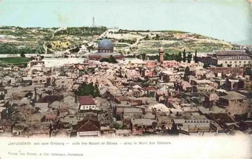 AK / Ansichtskarte  Jerusalem__Yerushalayim_Israel Panorama mit dem oelberg Mount of Olives