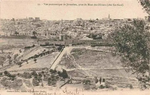 AK / Ansichtskarte  Jerusalem__Yerushalayim_Israel Vue panoramique prise du Mont des Oliviers