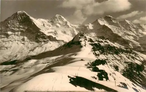 AK / Ansichtskarte  Maennlichen_2343m_Grindelwald_BE mit Eiger Moench Jungfrau