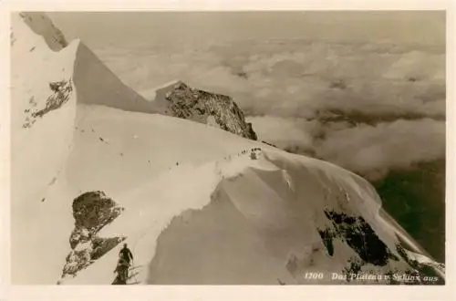 AK / Ansichtskarte  Jungfrau_4167m_BE Das Plateau von Sphinx aus