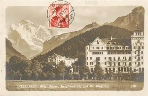 AK / Ansichtskarte  INTERLAKEN_BE Jungfraublick und die Jungfrau