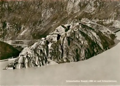 AK / Ansichtskarte  Grimsel_Hospiz und Grimselstrasse